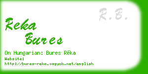 reka bures business card